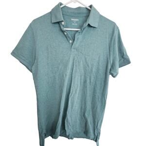 Bonobos Polo Shirt Greenish Blue Short Sleeve Slim Fit Polo Shirt Men M